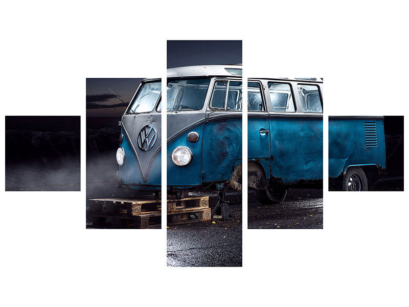 5-piece-canvas-print-vw-kleinbus