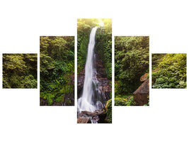 5-piece-canvas-print-waterfall-bali