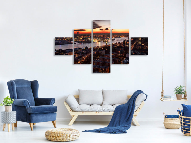 5-piece-canvas-print-wintersunset