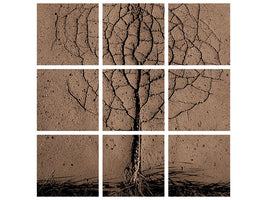 9-piece-canvas-print-asphalt-tree