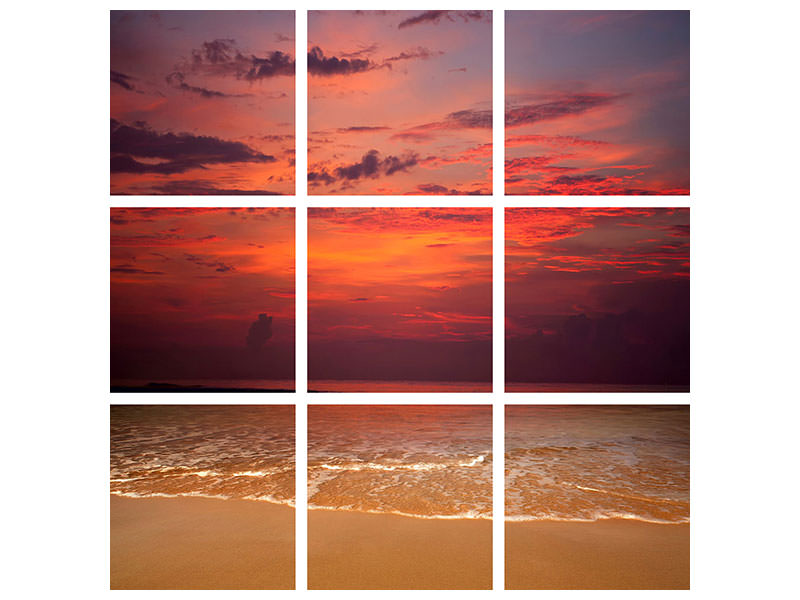 9-piece-canvas-print-line-on-the-sand