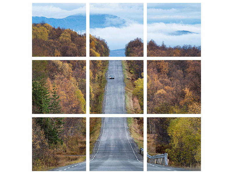 9-piece-canvas-print-on-the-road-again