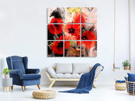 9-piece-canvas-print-poppy-portrayal