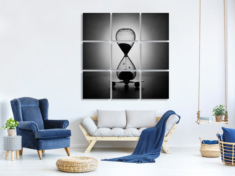 9-piece-canvas-print-the-inexorable-passage-of-time