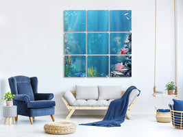 9-piece-canvas-print-underwater