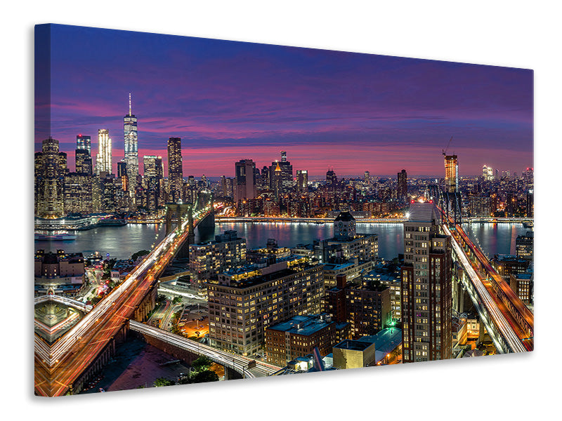 canvas-print-manhattan-skyline-during-beautiful-sunset