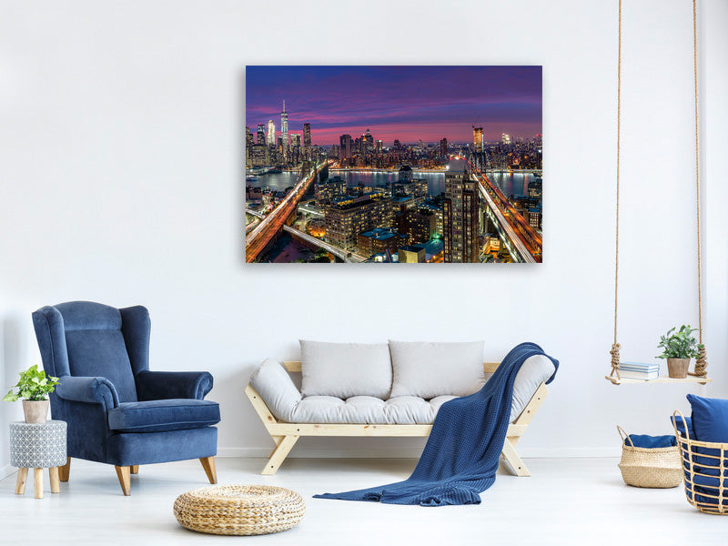 canvas-print-manhattan-skyline-during-beautiful-sunset