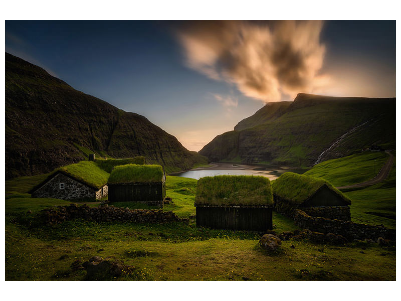 canvas-print-saksun-village