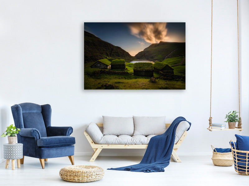 canvas-print-saksun-village