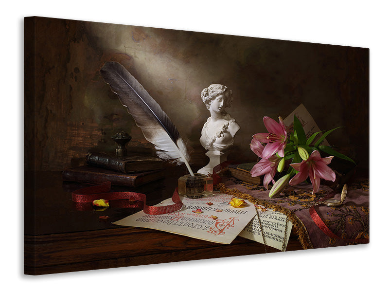 canvas-print-still-life-with-lily-and-bust