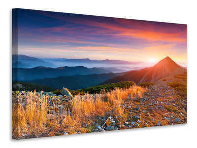 canvas-print-sunset-in-the-alps