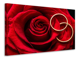 canvas-print-wedding-rings-on-the-rose