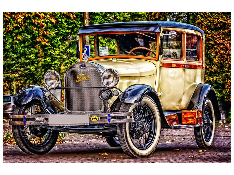 canvas-print-well-kept-classic-car