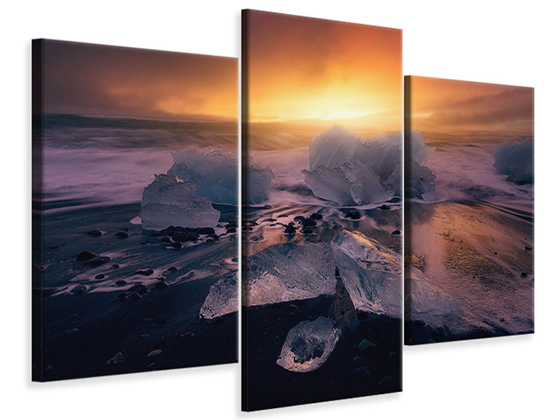 modern-3-piece-canvas-print-jokulsarlonas-sunrise-ii