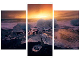 modern-3-piece-canvas-print-jokulsarlonas-sunrise-ii