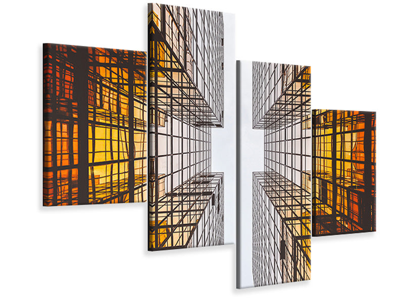 modern-4-piece-canvas-print-2-imposing-skyscrapers