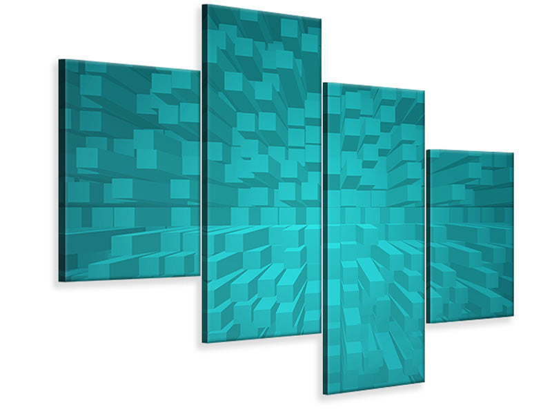 modern-4-piece-canvas-print-3d-cubes