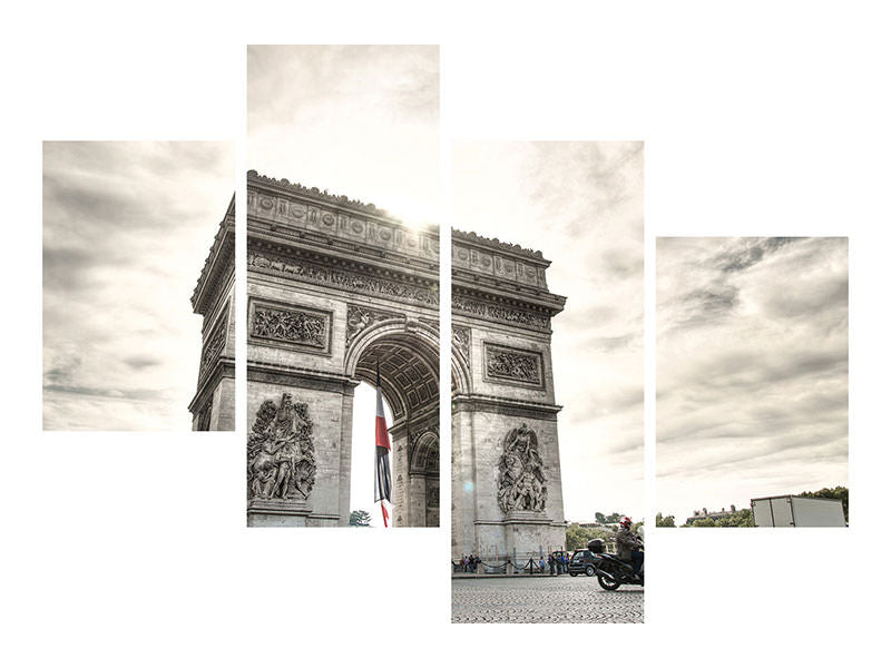 modern-4-piece-canvas-print-arc-de-triomphe