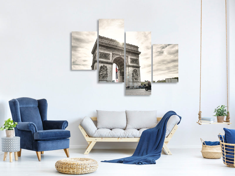 modern-4-piece-canvas-print-arc-de-triomphe