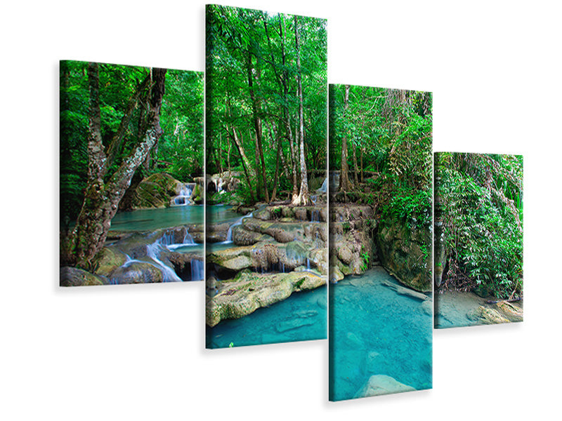 modern-4-piece-canvas-print-at-the-foot-of-erawan