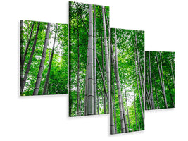 modern-4-piece-canvas-print-bamboo-forest