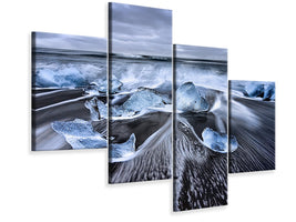 modern-4-piece-canvas-print-blue-diamonds