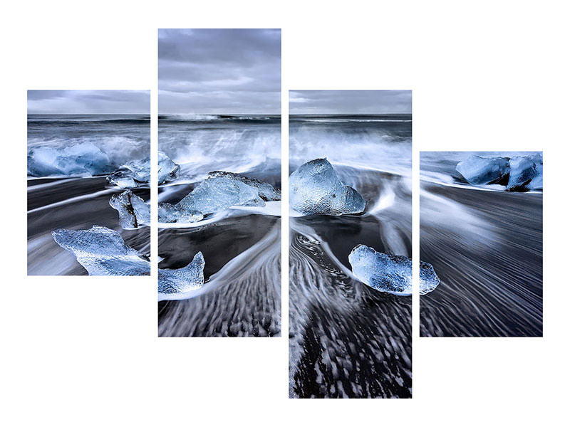 modern-4-piece-canvas-print-blue-diamonds