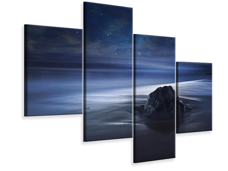 modern-4-piece-canvas-print-blue-velvet