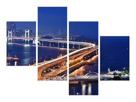 modern-4-piece-canvas-print-busan-south-korea