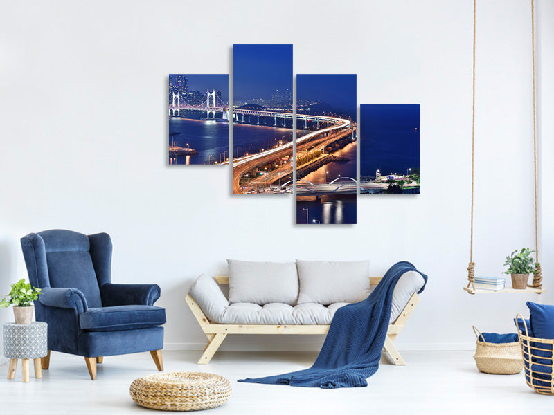 modern-4-piece-canvas-print-busan-south-korea