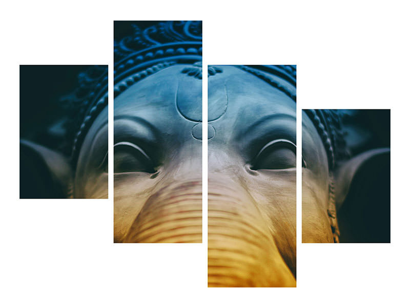 modern-4-piece-canvas-print-close-up-ganesha