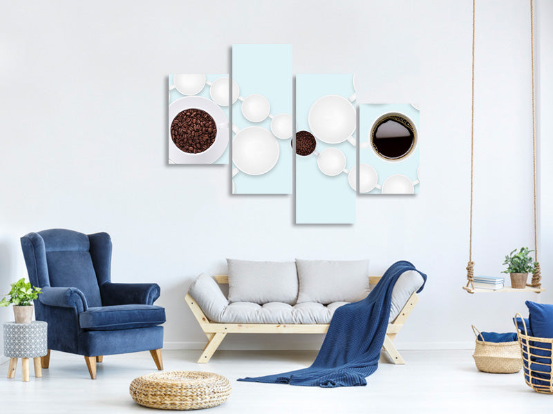 modern-4-piece-canvas-print-coffee-time