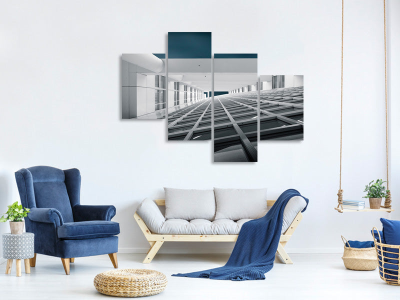 modern-4-piece-canvas-print-corridors-of-power