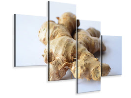 modern-4-piece-canvas-print-fresh-ginger-tuber