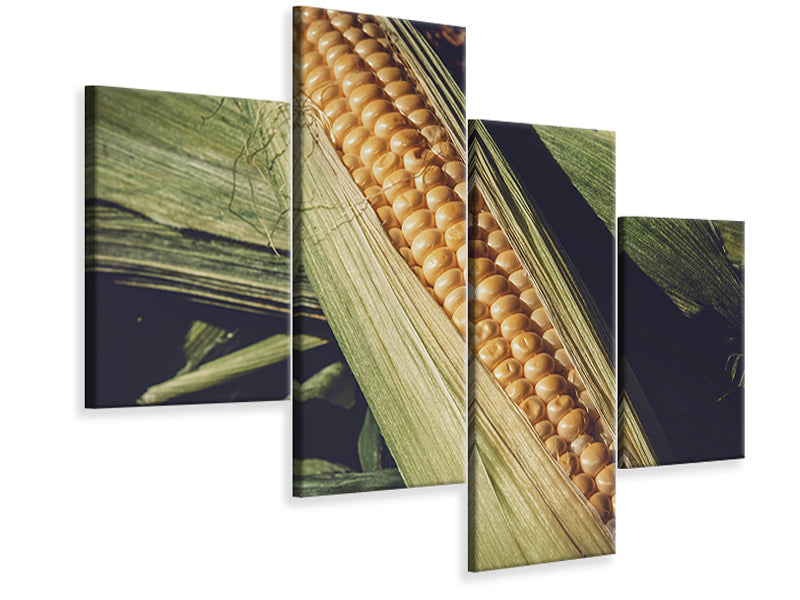 modern-4-piece-canvas-print-fresh-sweetcorn