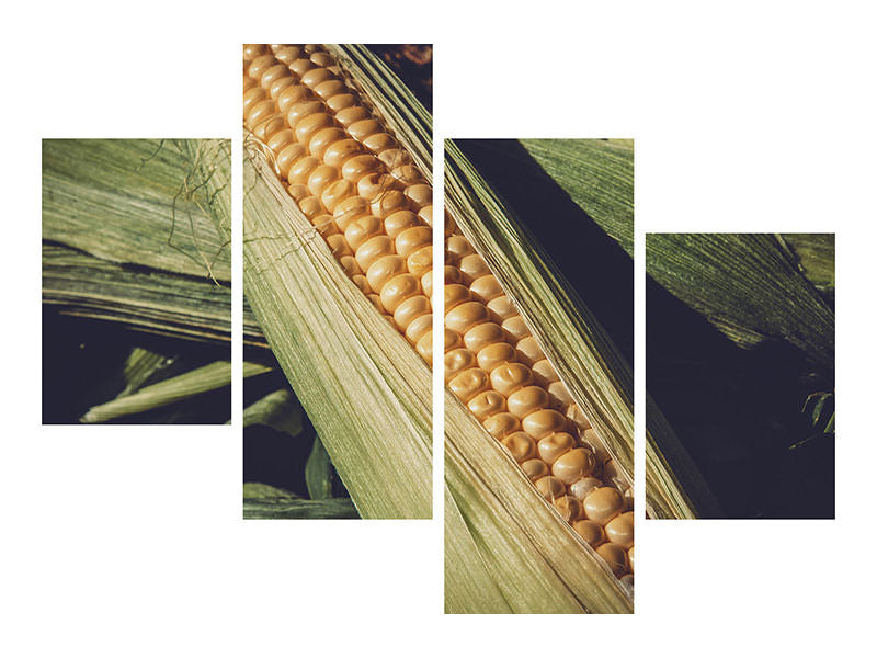 modern-4-piece-canvas-print-fresh-sweetcorn