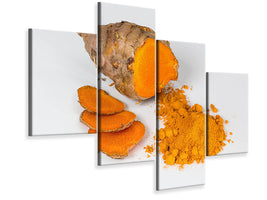 modern-4-piece-canvas-print-fresh-turmeric