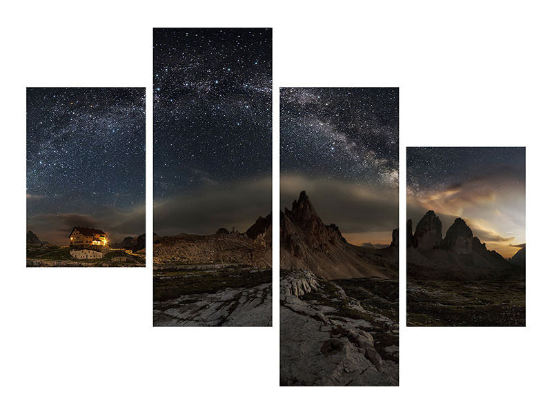 modern-4-piece-canvas-print-galaxy-dolomites