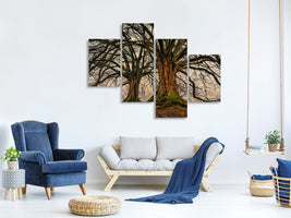 modern-4-piece-canvas-print-ghostly-trees