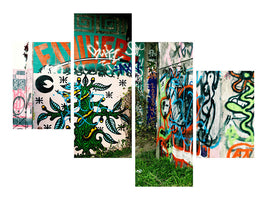 modern-4-piece-canvas-print-graffiti-in-the-backyard