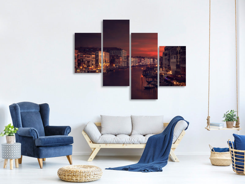 modern-4-piece-canvas-print-gran-canal