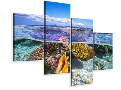 modern-4-piece-canvas-print-lagoon-life