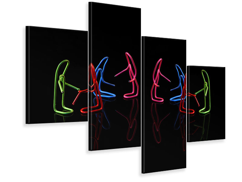 modern-4-piece-canvas-print-lets-dance