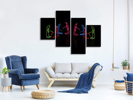 modern-4-piece-canvas-print-lets-dance