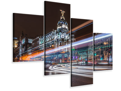 modern-4-piece-canvas-print-madrid-traffic