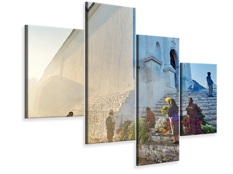 modern-4-piece-canvas-print-morning-in-city-chichicastenango-ii