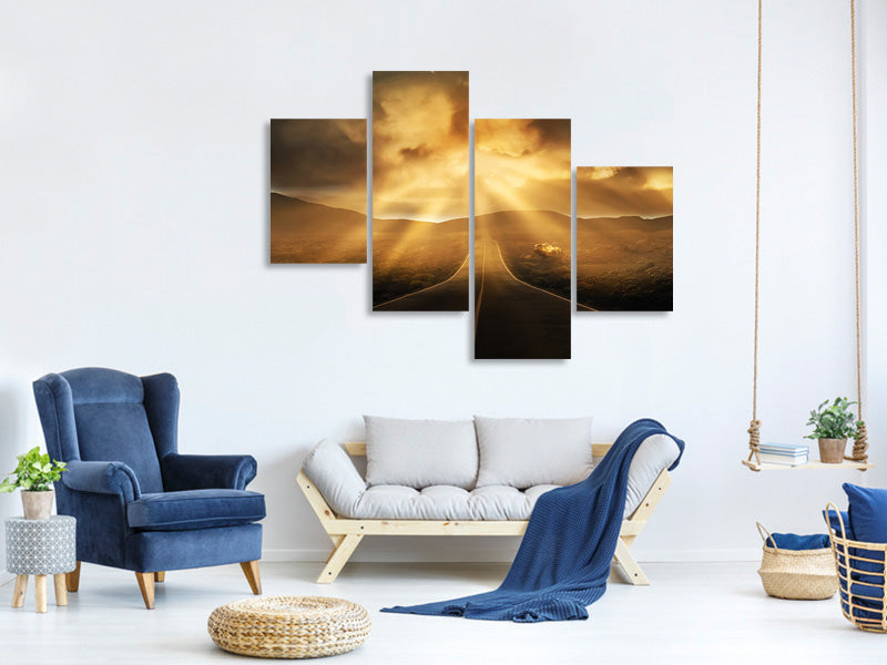 modern-4-piece-canvas-print-mystical-street