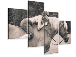 modern-4-piece-canvas-print-off-to-the-races