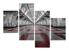 modern-4-piece-canvas-print-prague-metro