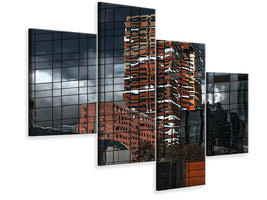 modern-4-piece-canvas-print-puzzle-reflection